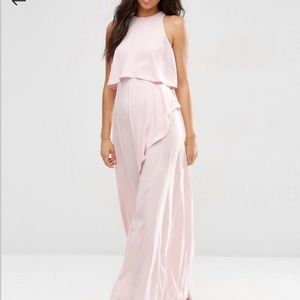 NWT ASOS Crop top split maxi dress